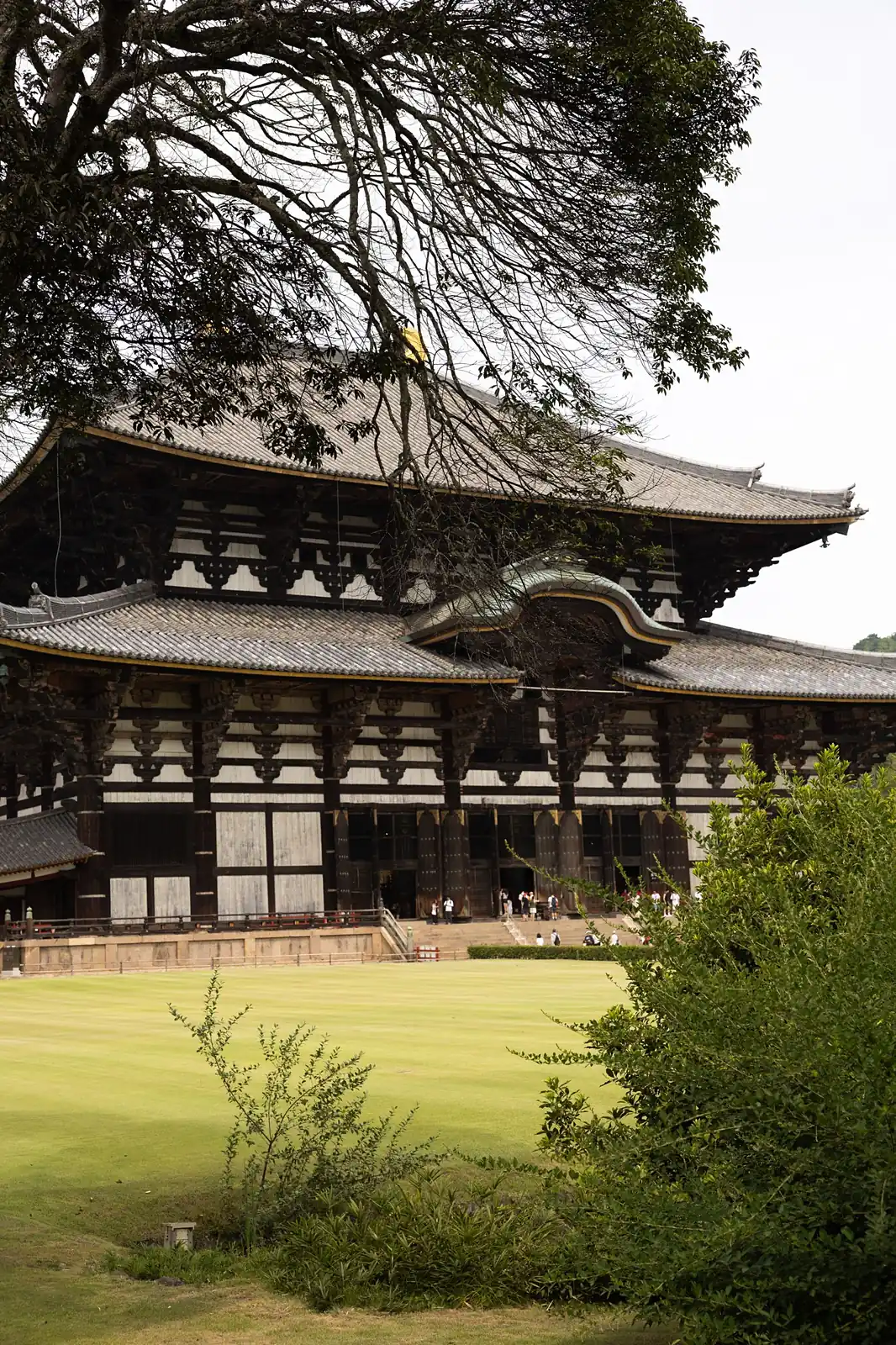 El gran pabellón del templo Todai-ji, en Nara